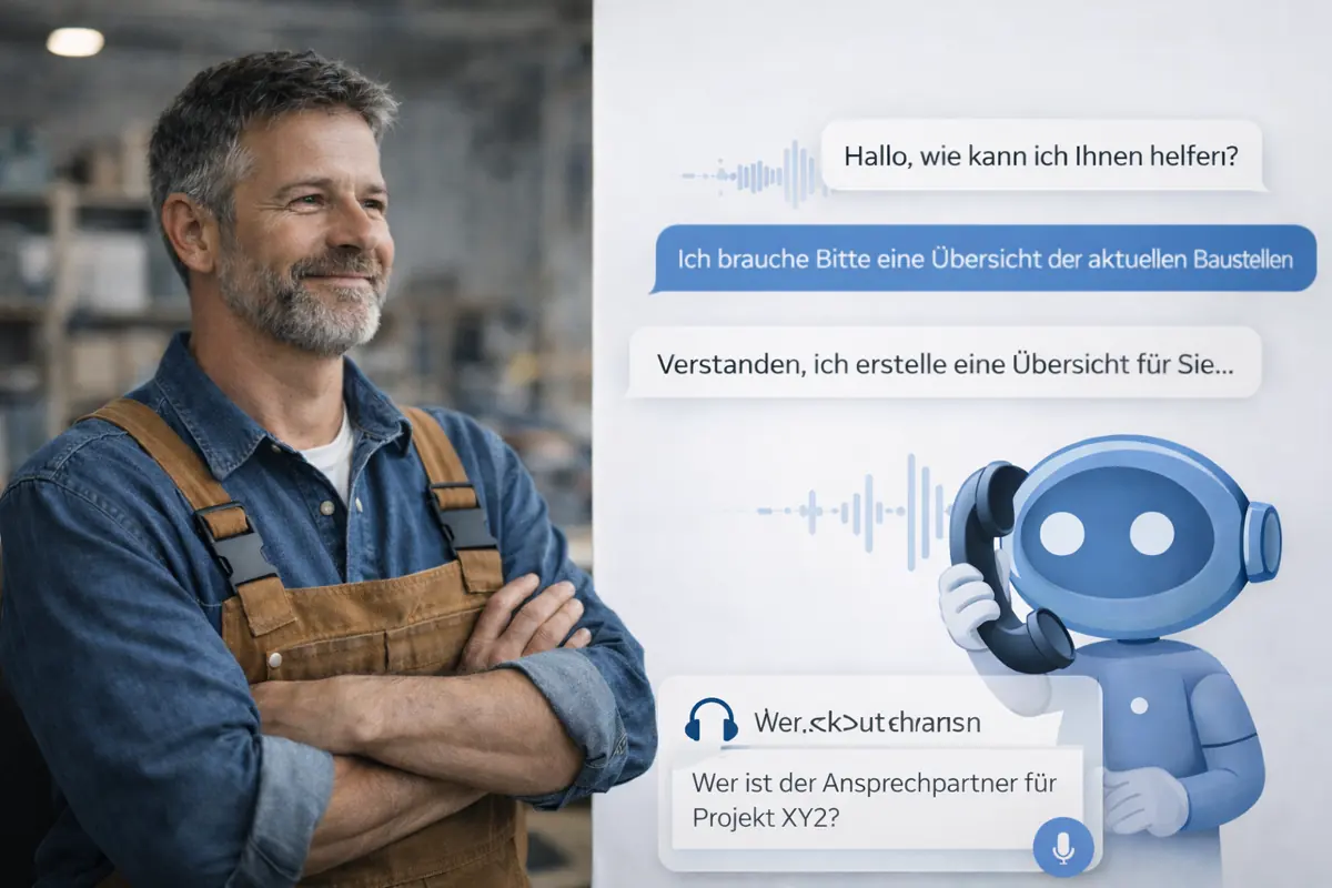 Sprachnotiz wird zum Servicebericht